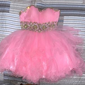 Strapless Pink Dress